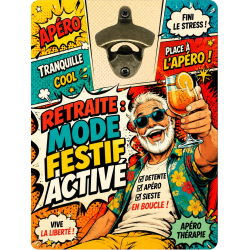 Cadeaux pour retraités décapsuleur murale humour retraités | Atelier…