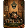 Décapsuleur mural humour chasse original | Atelier à Kadoc