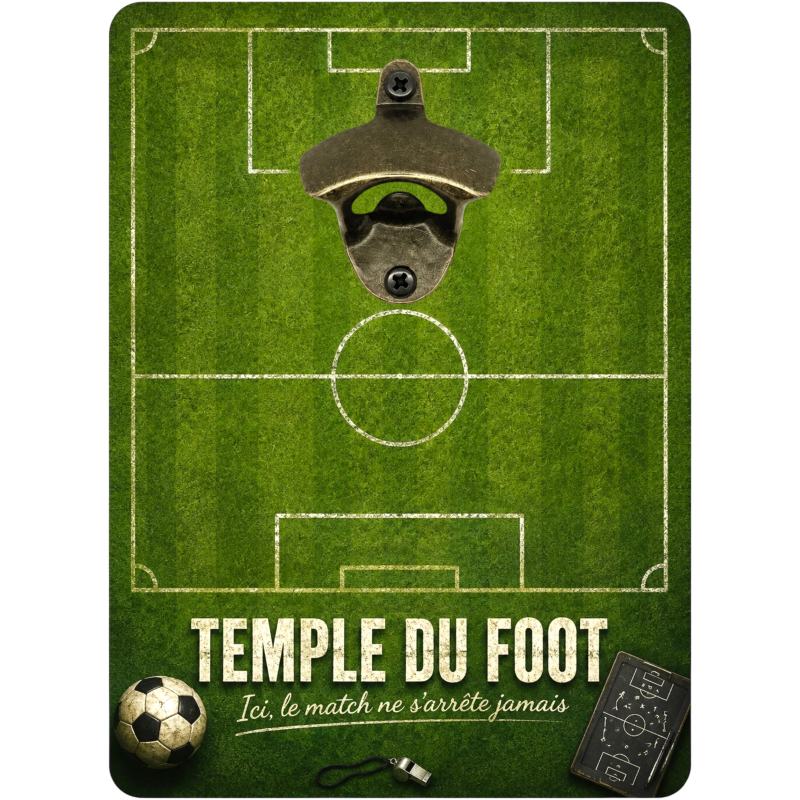 Décapsuleur mural humour foot original | Atelier à Kadoc