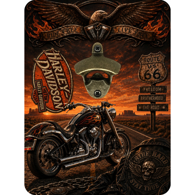 Décapsuleur mural moto original | Atelier à Kadoc