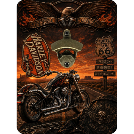 Décapsuleur mural moto original | Atelier à Kadoc