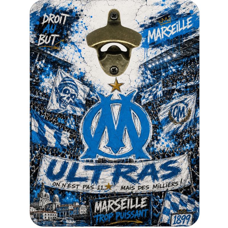 Décapsuleur mural football original | Atelier à Kadoc