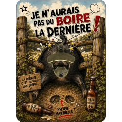Décapsuleur mural humour chasse | Atelier a Kadoc