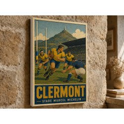 tableau relief rugby