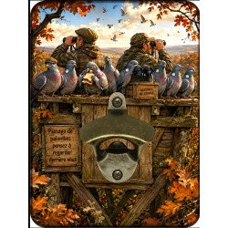 Décapsuleur mural Chasse – Modèle au choix | Atelier a Kadoc