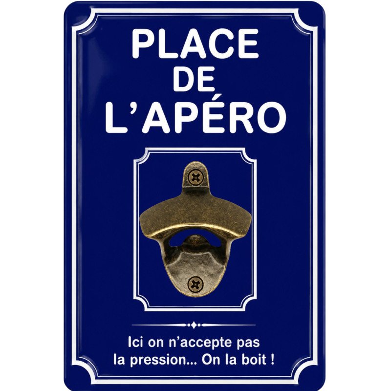 Décapsuleur mural Place de l’Apéro | Cadeau humour