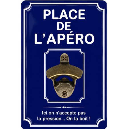 Décapsuleur mural Place de l’Apéro | Cadeau humour