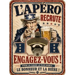 Décapsuleur mural L’Apéro recrute | Cadeau humour