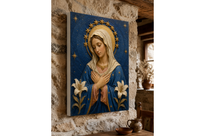 Tableaux spirituels et religieux en relief | Atelier à Kadoc