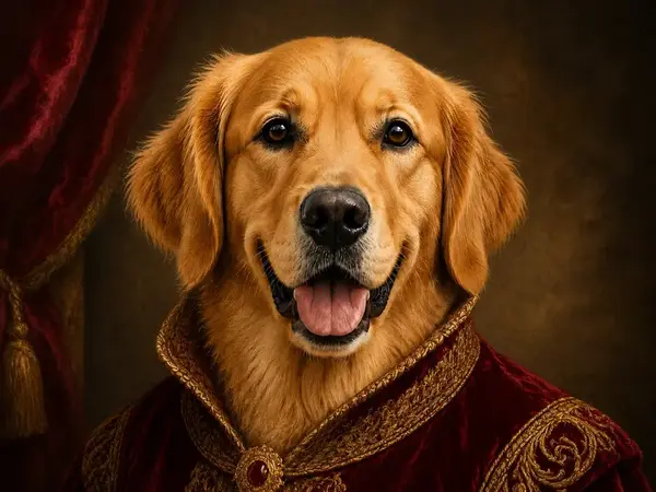 Exemple réaliste du style Portrait royal